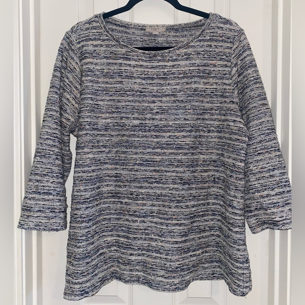 LOFT Confetti Textured Knit Sweater